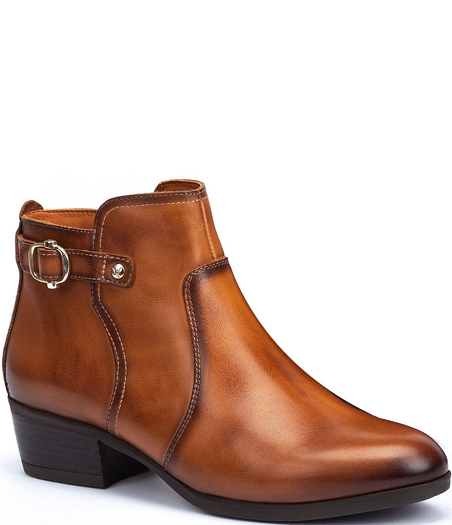 Pikolinos Daroca W1U Leather Block Heel Booties