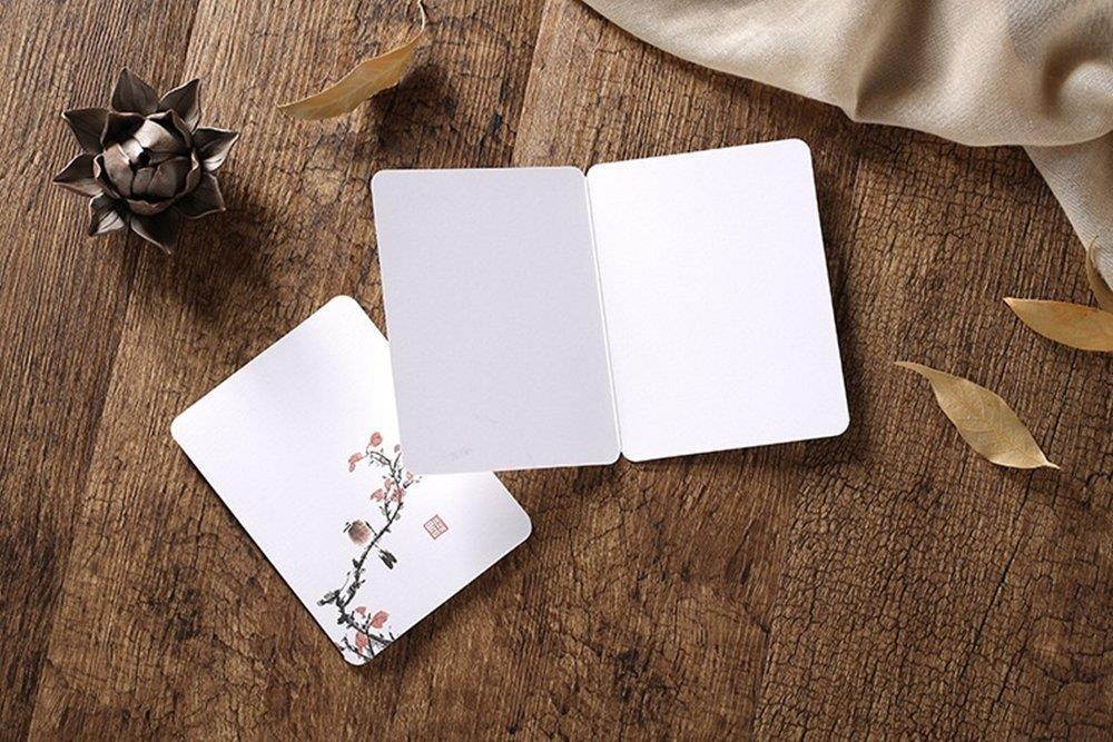 Featuring Hand-Drawn Thank You Card-8pcs Assorted Blank All-Occasion Note Cards-Thank You Cards (Flowers And Birds Series -larger size)