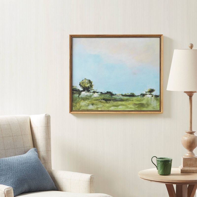 Across The Plains Framed Gel Coated Canvas - Martha Stewart