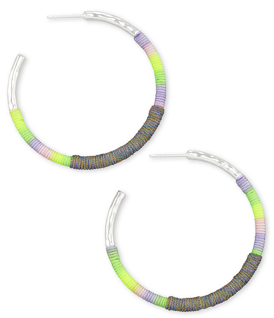 Kendra Scott Masie Silver Hoop Earrings