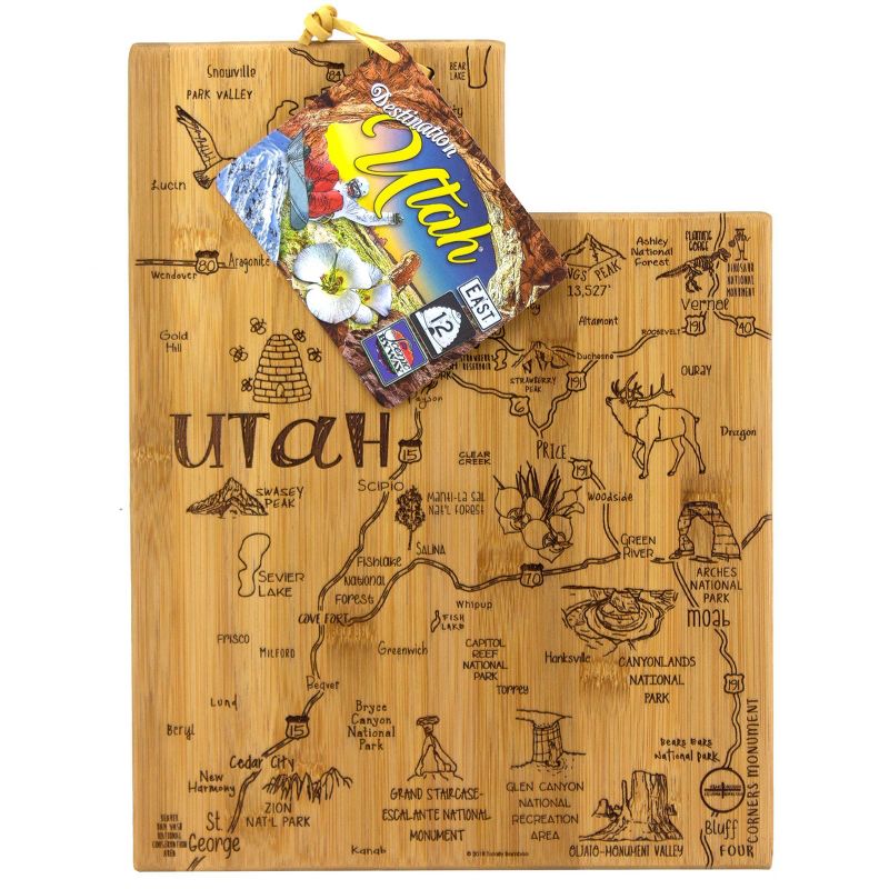 Totally Bamboo Destination Utah Serving and Cutting Board