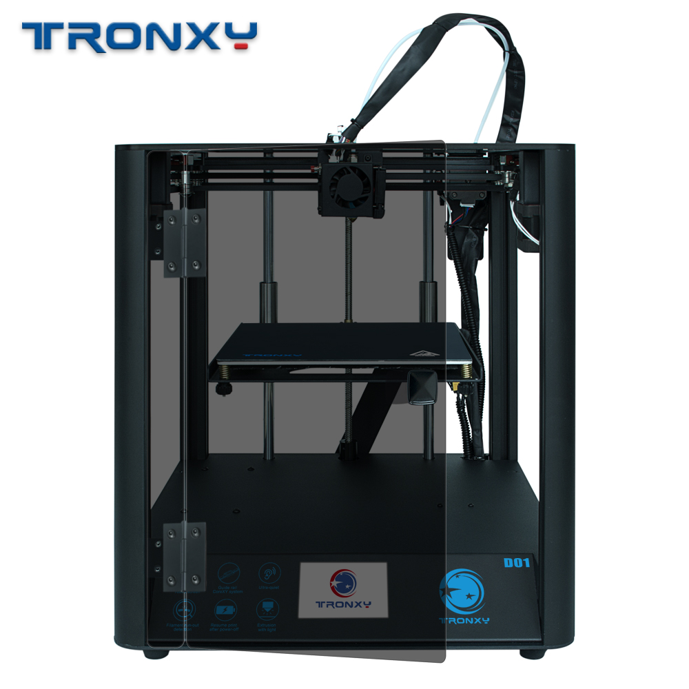 TRONXY D01 Quickly Assemble 3D Printer Ultra Quiet Mode Titan Extruder Acrylic Mask Power Recovery Filament Detection