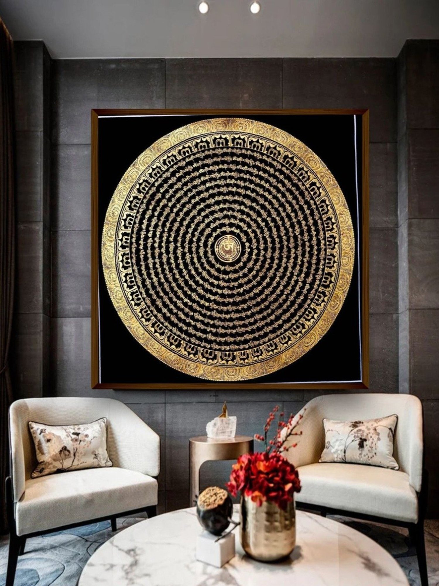 The Art House Abstract Multicolor Canvas Wall Painting