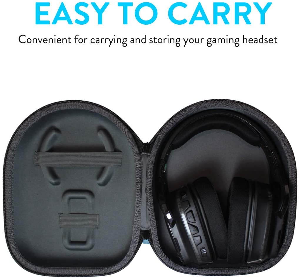 TUDIA Hard EVA Case for Logitech G933 G930 G230 G430 G35 Wireless Gaming Headset, Travel Carrying Case for Gaming Mouse [CASE ONLY]