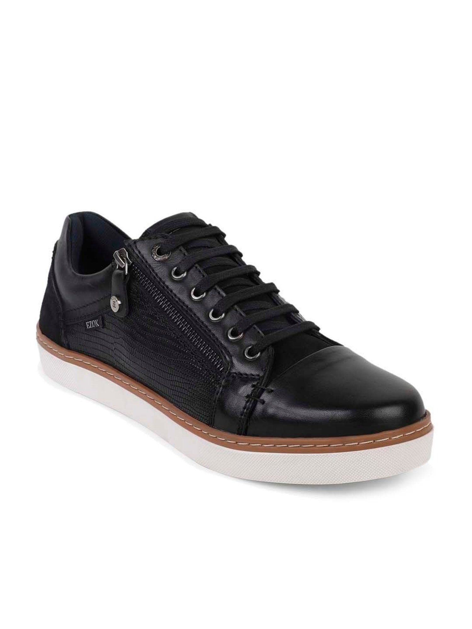 EZOK Men's Black Casual Sneakers