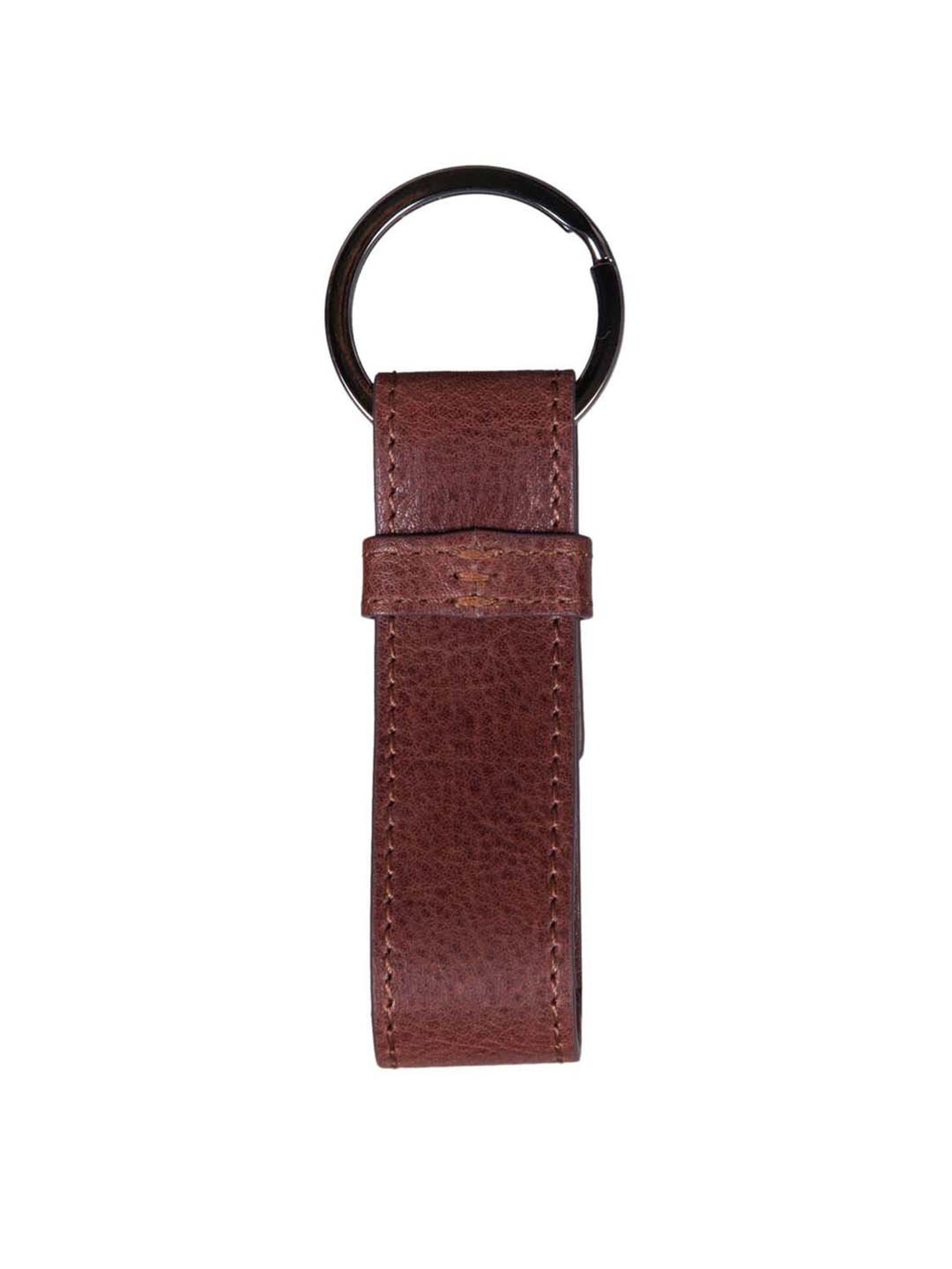 SASSORA Sliver Leather Keychain Key Ring Holders Anniversary Gift, Birthday Gift - Pack of 2