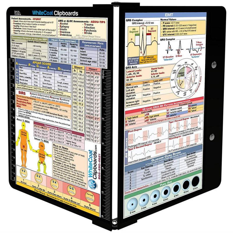 WhiteCoat Clipboard- Black - EMT Edition
