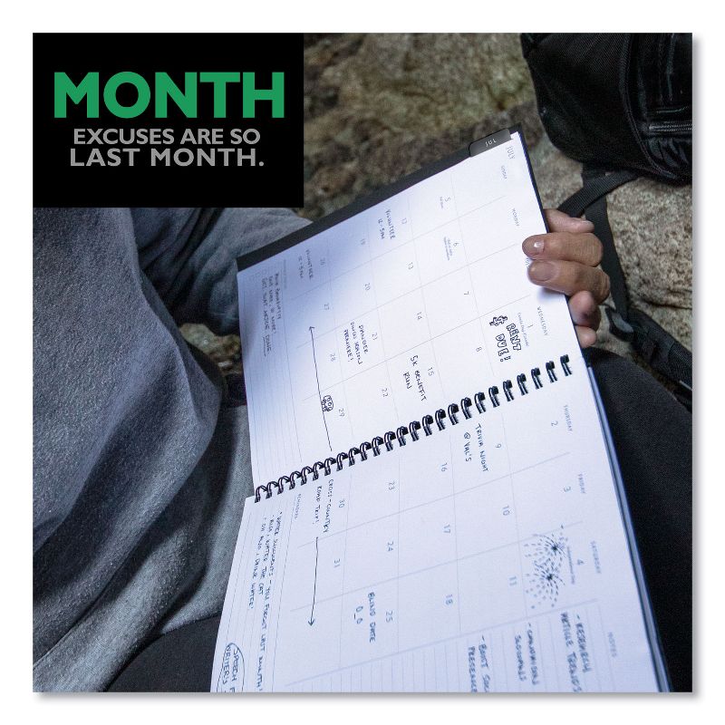 AT-A-GLANCE Elevation Academic Weekly/Monthly Planner, 11 x 8.5, Black, 2020-2021 75959P05