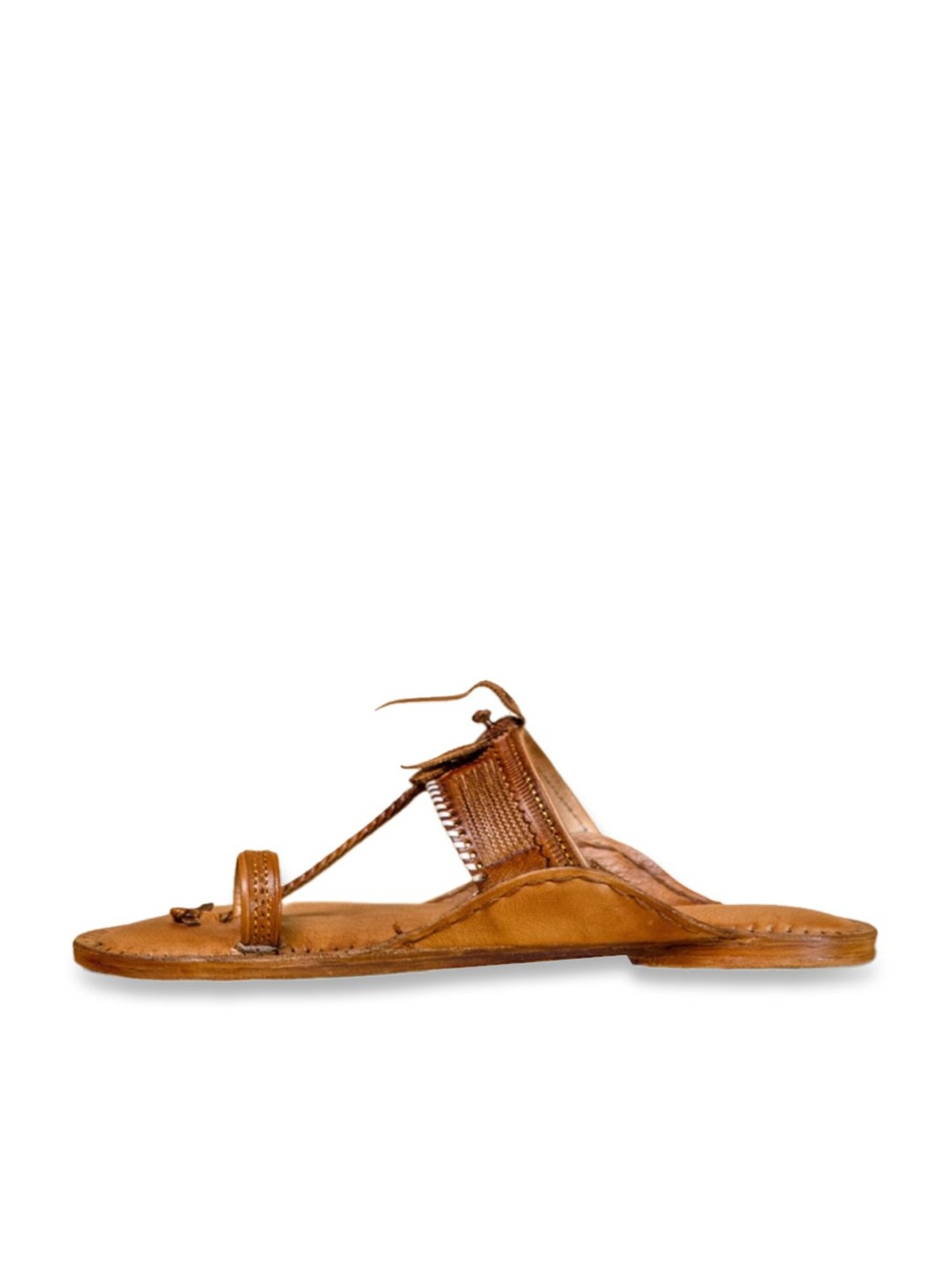 Kalapuri Men's Brown Kolhapuri Sandals