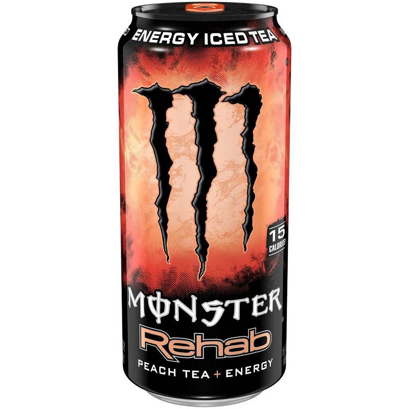 Monster Rehab, Peach Tea + Energy - 15.5 fl oz Can