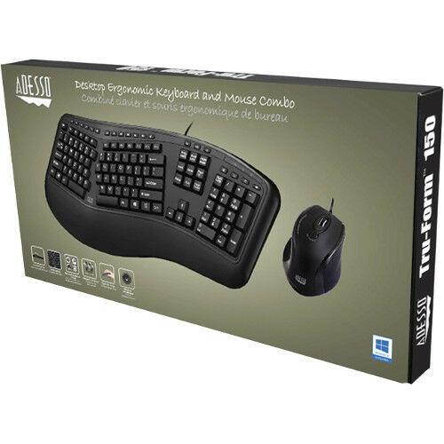 Adesso TruForm 150CB Desktop Ergonomic Keyboard & Mouse Combo