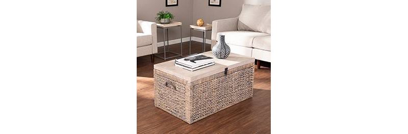 3pc Escavar Living Room Tables Brown - Aiden Lane