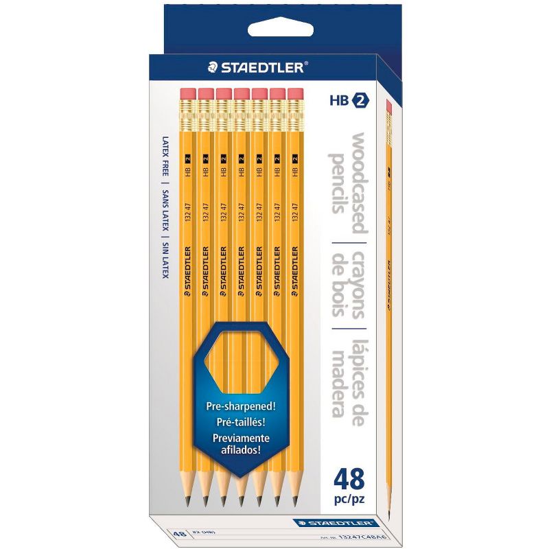Staedtler #2 Yellow Pencils, pk of 48
