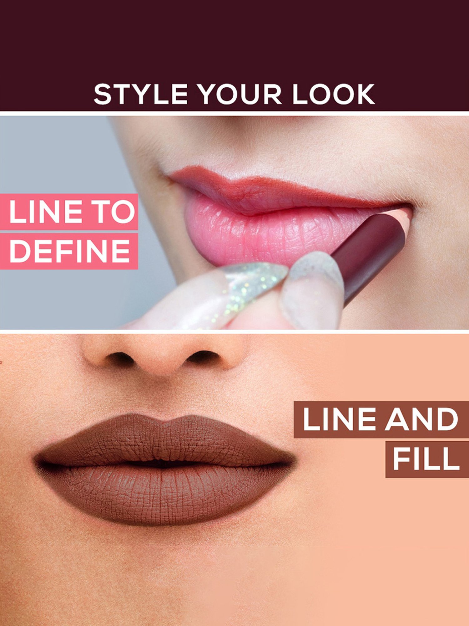 CHAMBOR Colour Studio Tres Matte Lip Liner 01 Sierre Cedar - 1.14 gm