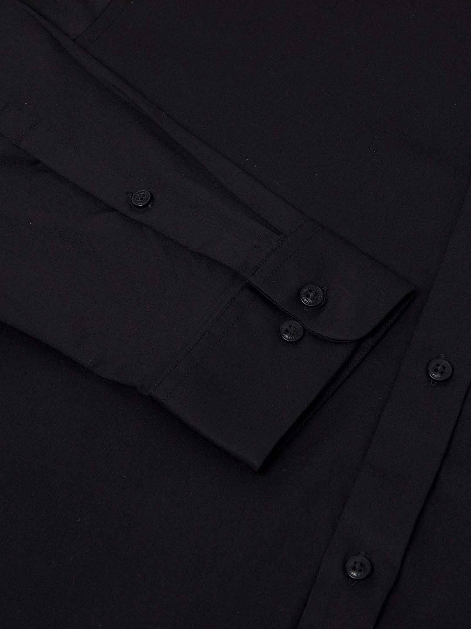 SUBTRACT Black Slim Fit Shirt