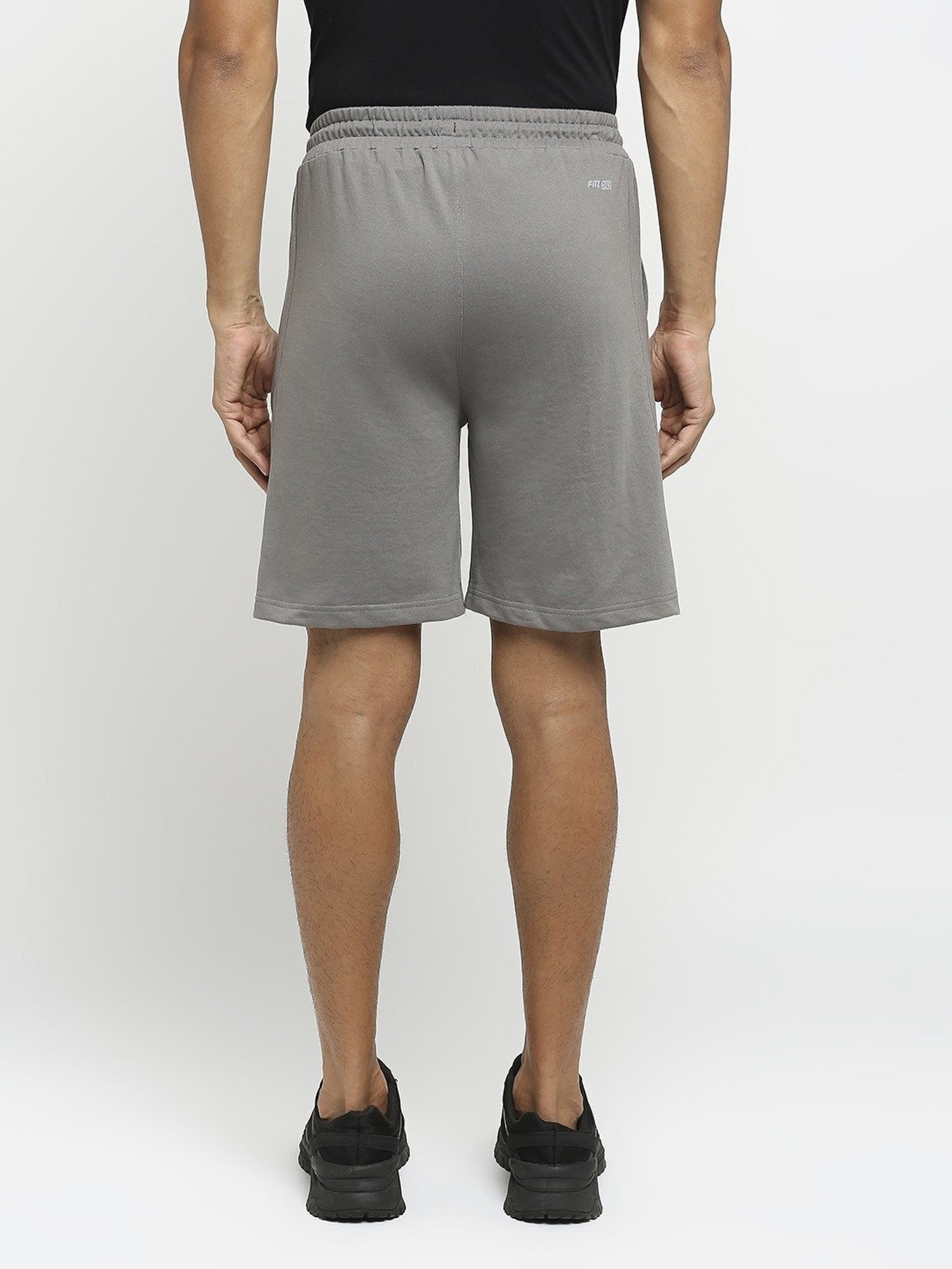 Fitz Charcoal Grey Slim Fit Shorts