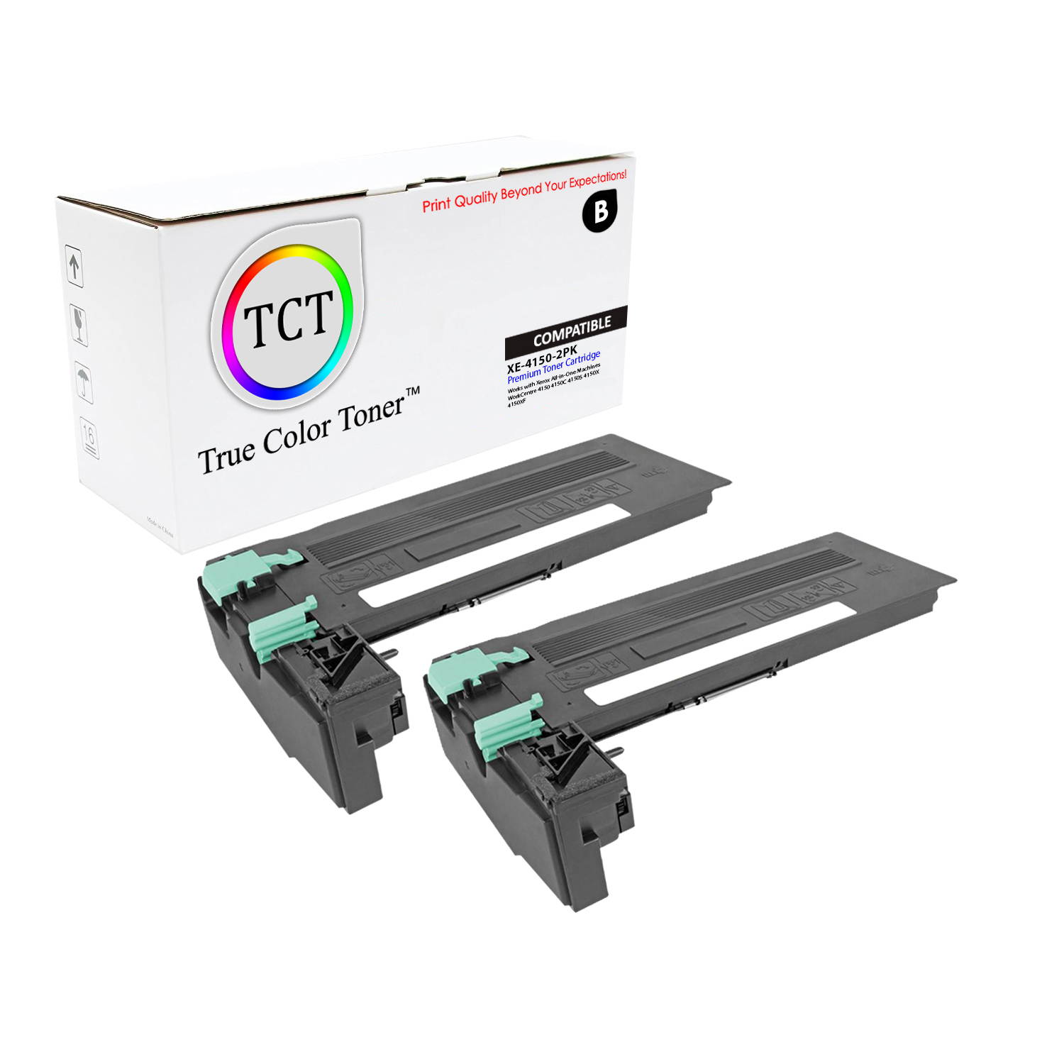 TCT Premium Compatible Toner Cartridge Replacement for Xerox 006R01275 Black works with Xerox WorkCentre 4150 Printers (20,000 Pages) - 2 Pack