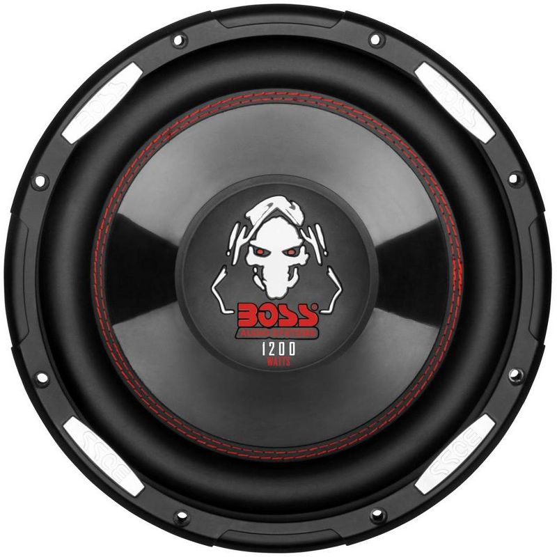 2) Boss P100F 10" 2400W Car Shallow/Slim Subwoofer + 2) 10" Single Sealed Boxes