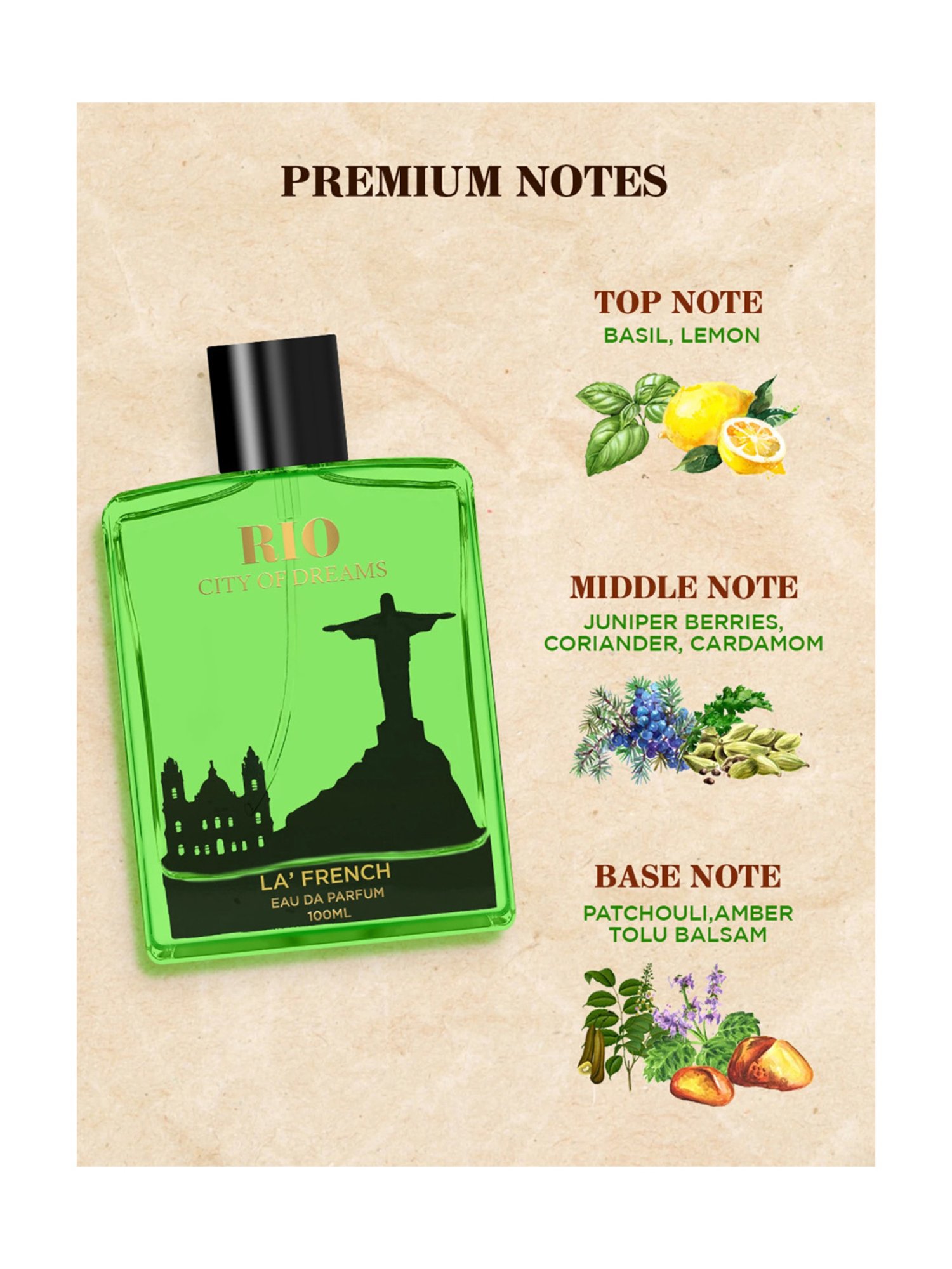 La'french Rio City of Dreams Eau de Parfum - 100 ml
