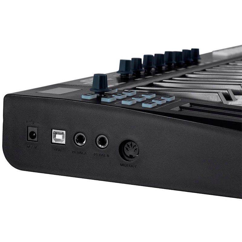 Monoprice SRK49 49-Key USB MIDI Keyboard Controller with 8 Velocity-Sensitive RGB Pads, 8 Assignable Knobs, 5 MMC Buttons - Stage Right Series