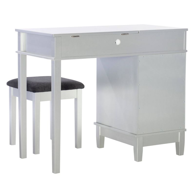 Silver Lattice Vanity Set - Linon