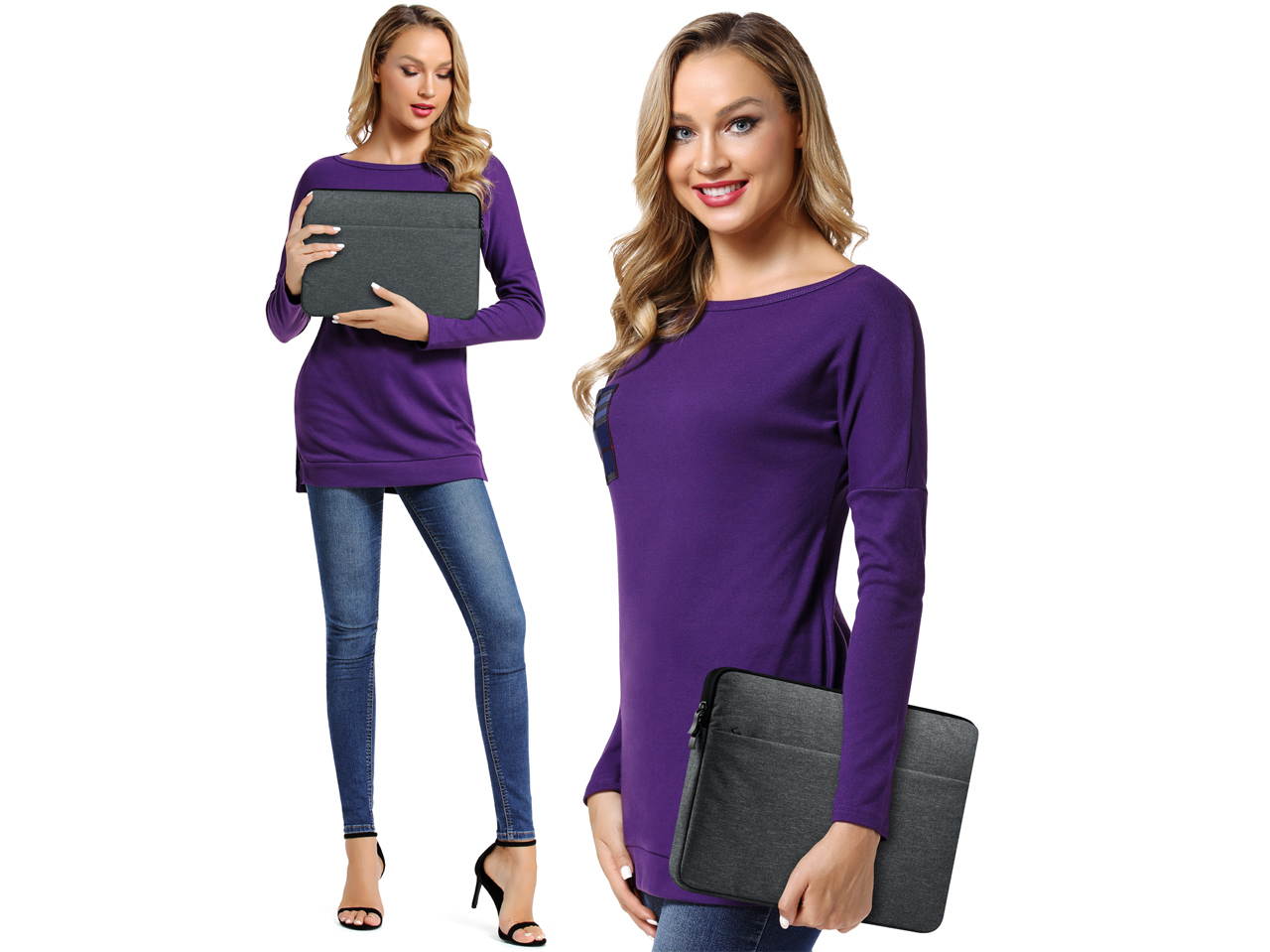 CCPK 15 inch Laptop Case for New MacBook Pro 15 inch Sleeve with Touch Bar 2019 2016 2018 2017 2021 2020 Apple A1707 A1990 2015 A1398 Retina Display Lenovo Ideapad 3 14" Laptop Bag Cover Pocket Grey