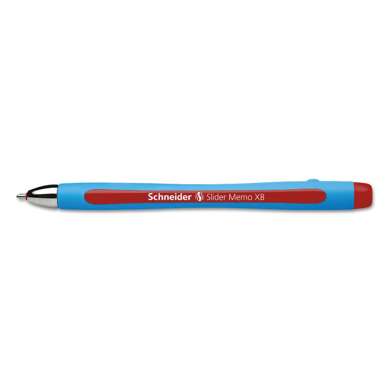 Stride Schneider Slider Memo XB Ballpoint Stick Pen 1.4mm Red 10/Box 150202
