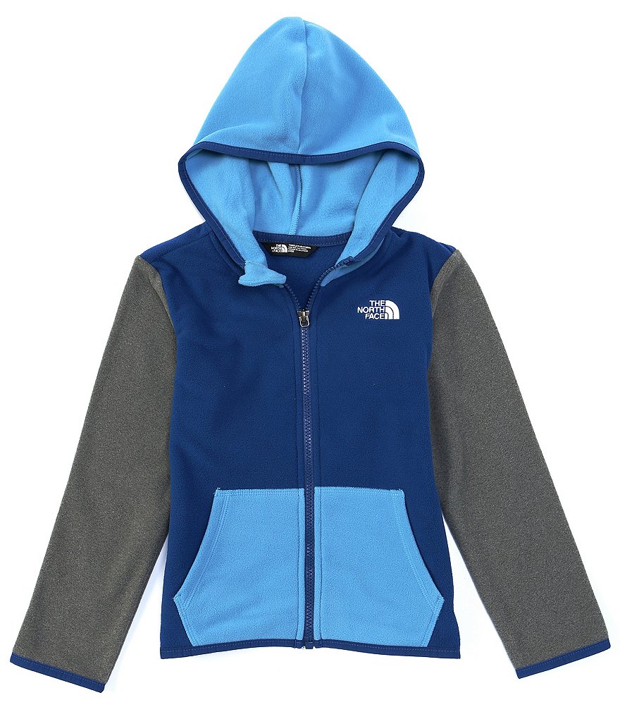 The North Face Little Boys 2T-6T Colorblock Glacier Full-Zip Hoodie