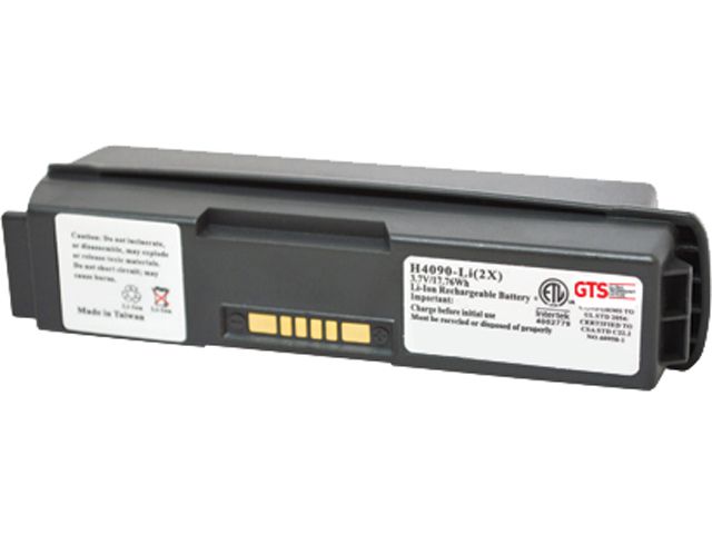 GTS H4090-LI(2X) direct replament battery for Zebra WT4000 / WT4070 / WT4090 / WT4090OW / WT41N0 series scanners (OEM Equivalent# BTRY-WT40IABOH, 82-90005-03)