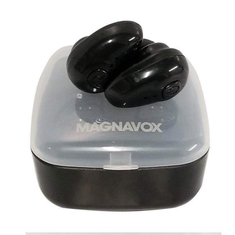 Magnavox MBH530BK Mini Wireless Stereo Bluetooth Ear Buds Rechargeable Headphone