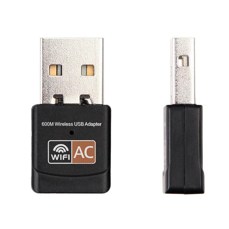 Dual Band 2.4+5Ghz usb Lan Ethernet Receiver 802.11ac USB Wireless WiFi Adapter 600Mbps Wifi Antenna PC Network Card