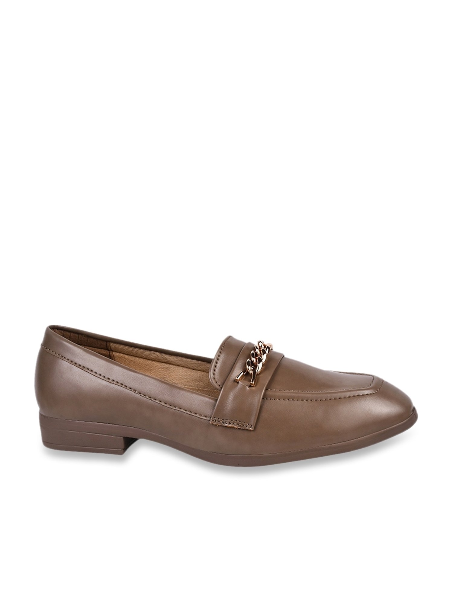 The White Pole Women's Brown Casual Loafers