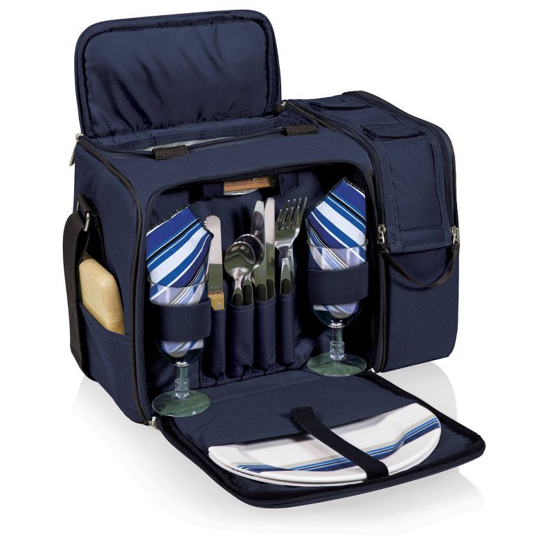 Softsided Cooler Picnic Basket Blue/Black - Picnic Time