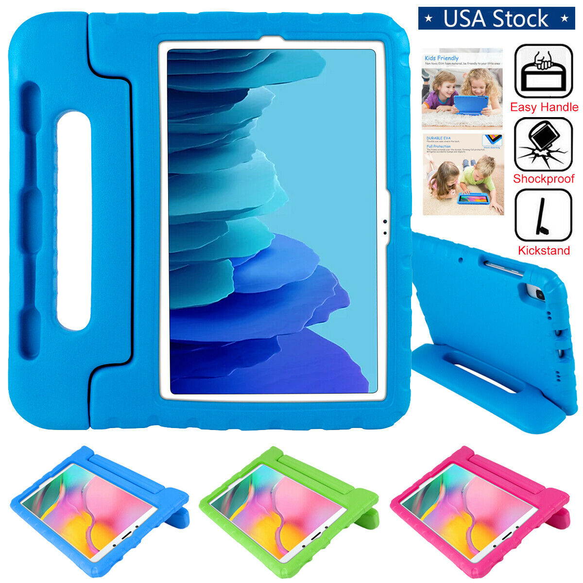 Samsung Galaxy Tab A7 10.4 Kids Shockproof EVA Case Stand Cover