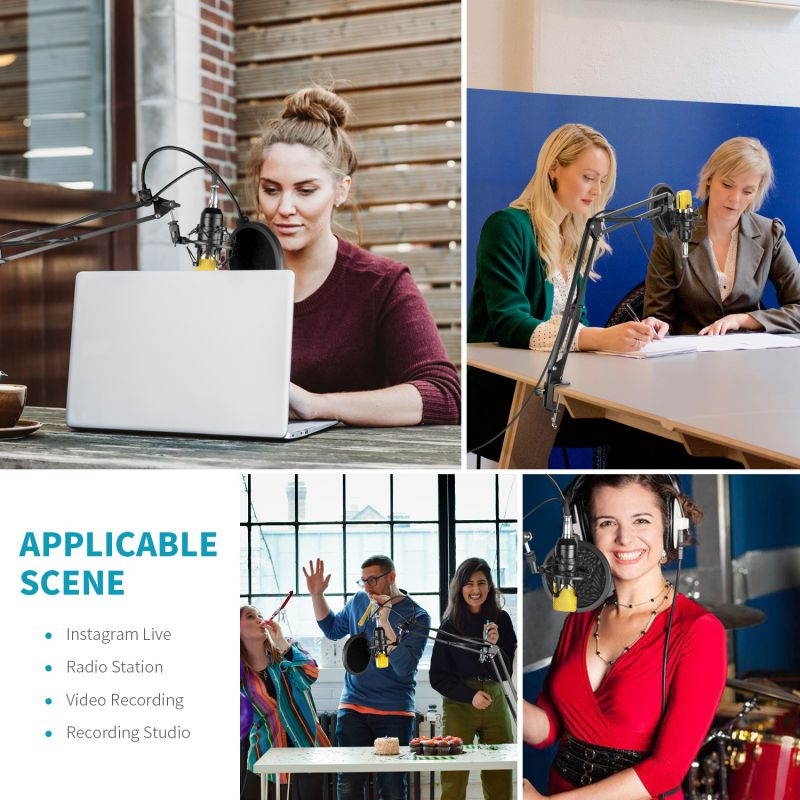 10 Foot Male to Female XLR Microphone Cable (Black)