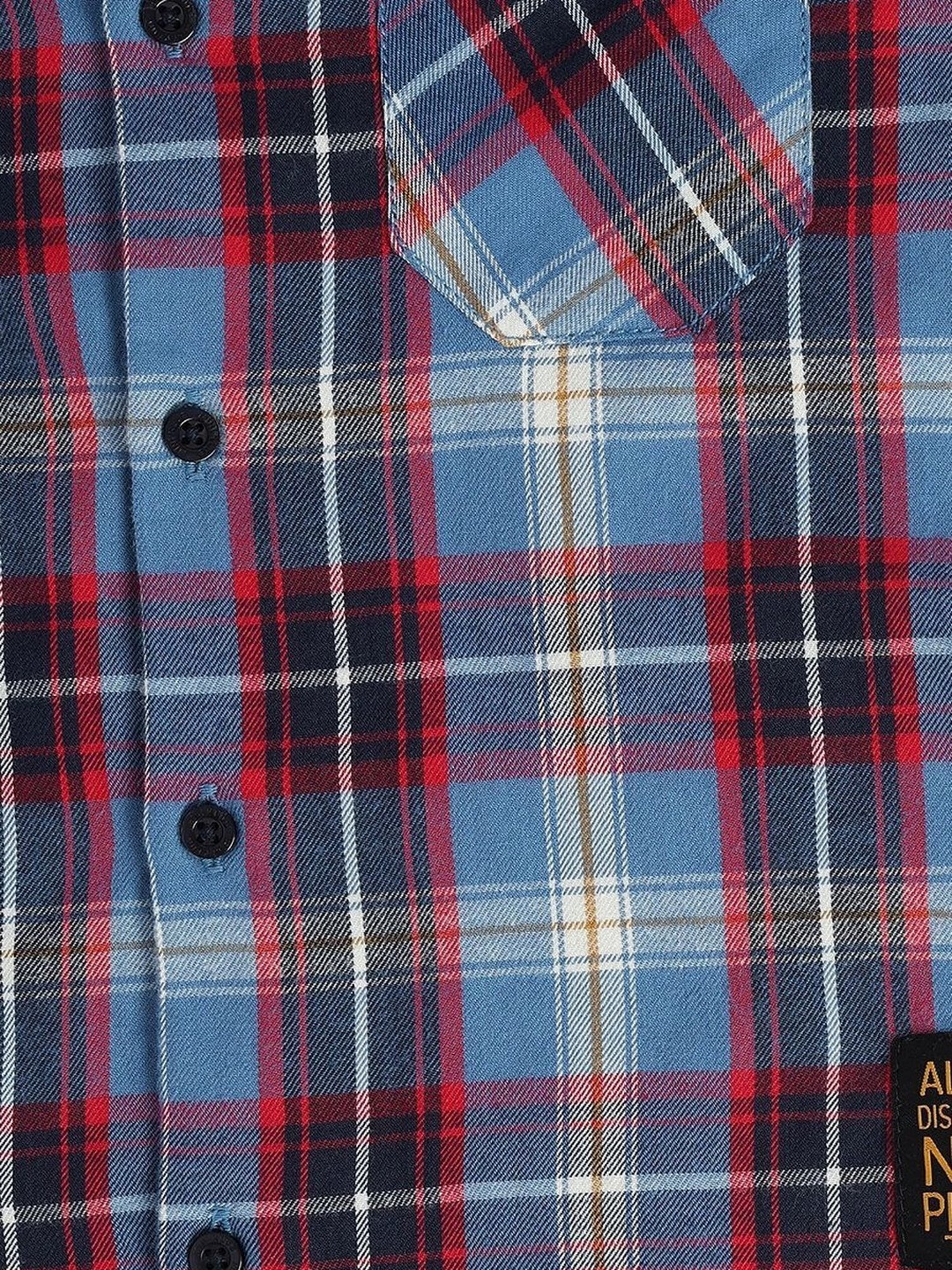 MINIKLUB Boys Multicolor Cotton Checks Full Sleeves Shirt