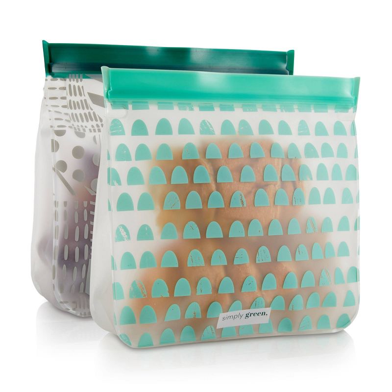 Simply Green Sandwich Bag - 2pk