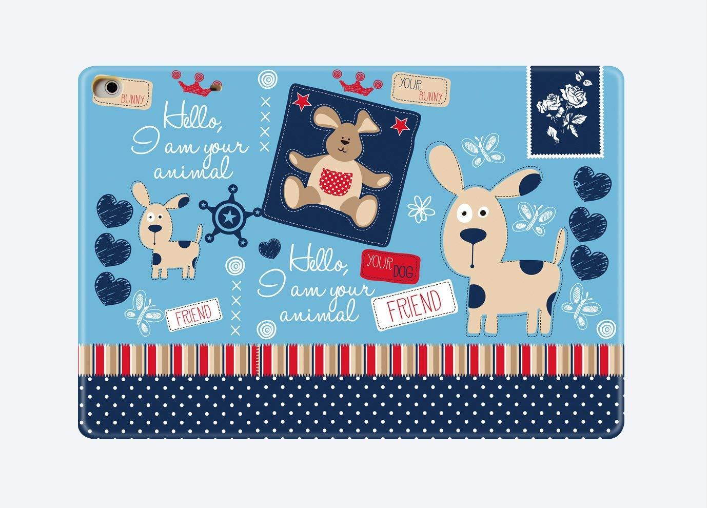 iPad Pro 9.7 Inch 2016 Case ( Apple iPad Models A1673 / A1674 / A1675 ) Premium Shock Proof Ultra Slim Smart Cover Auto Sleep / Wake, Multi Angle Stand, Lightweight Print: Puppy Friend