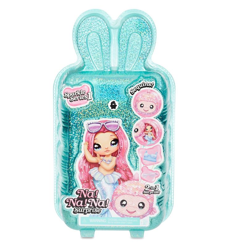 Na! Na! Na! Surprise 2-in-1 Fashion Doll and Sparkly Sequined Purse Sparkle Series – Daria Duckie 7.5" Raincoat Doll