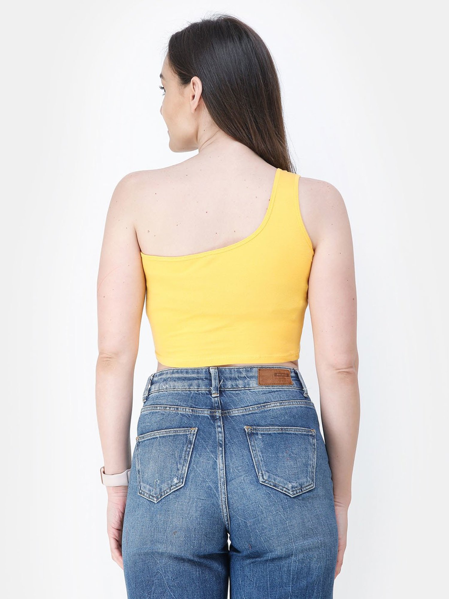 Cation Yellow Crop Top