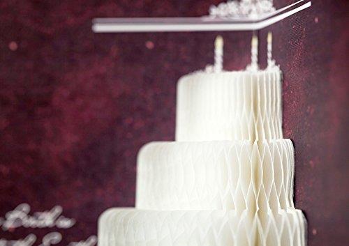 YURICOM Handmade Honeycomb Pop Up Greeting Card (Pack of 1, Cosmos Cake)