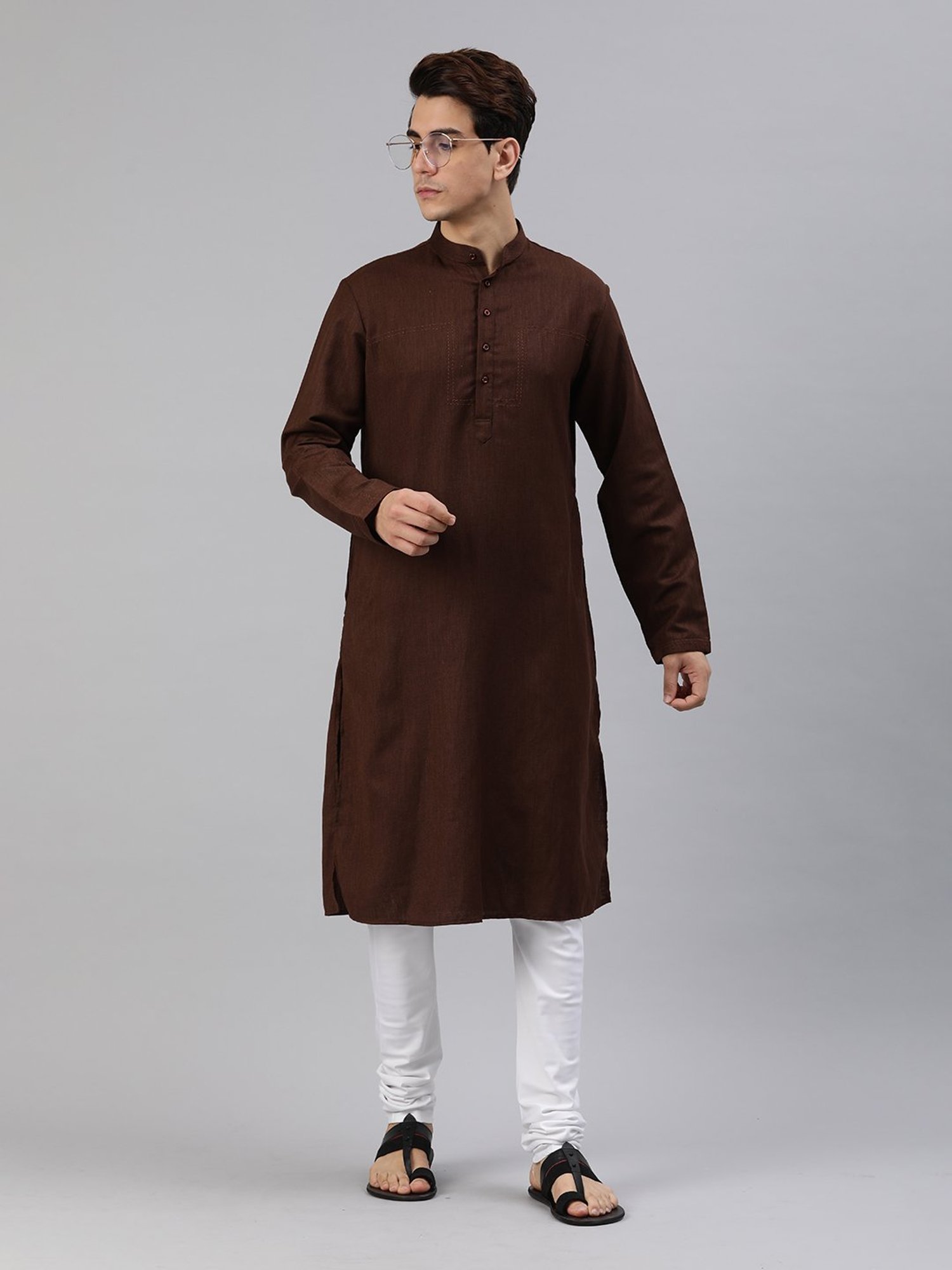 Manthan White Regular Fit Churidars