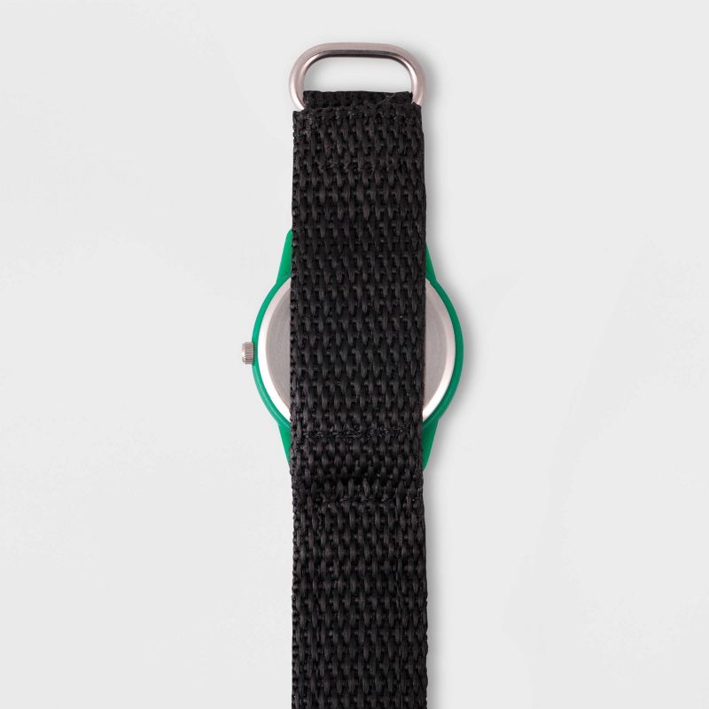 Kids' Disney Toy Story 4 Buzz Lightyear Plastic Time Teacher Watch - Black