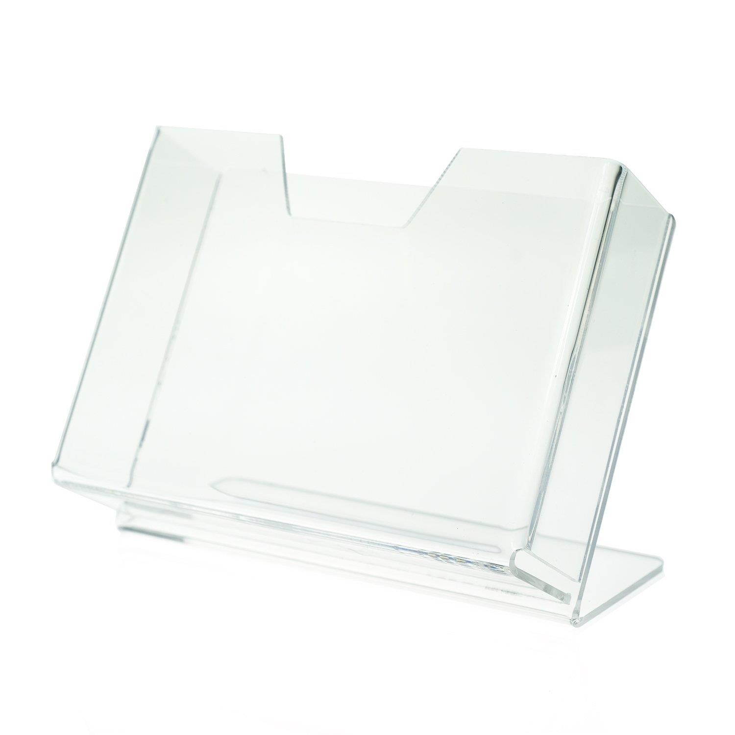 SOURCEONE.ORG Source One Deluxe Clear Acrylic Countertop Greeting Card Display 1 & 3 Pockets Available (1, 7 1/4 Inch)