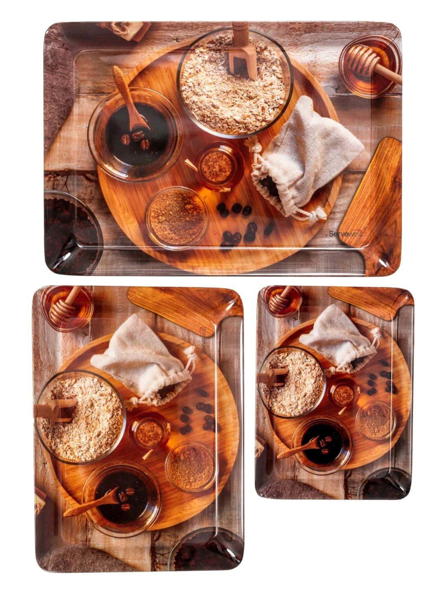 Gibson Home 18" x 24" Ceramic Gracious Rectangular Serving Platter