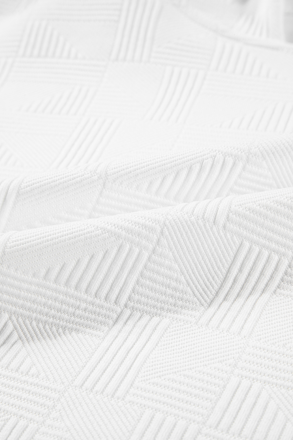 White Textured Cropped Hoodie and Pocketed Shorts Set