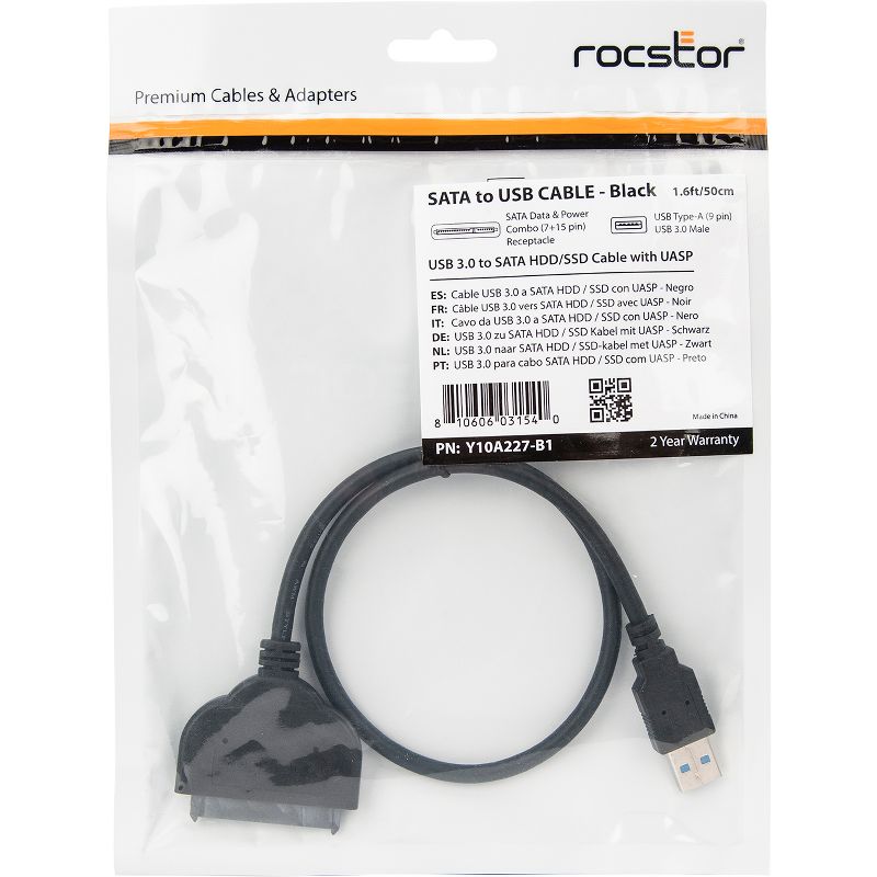 Rocstor USB 3.0 to 2.5 Sata Adapter