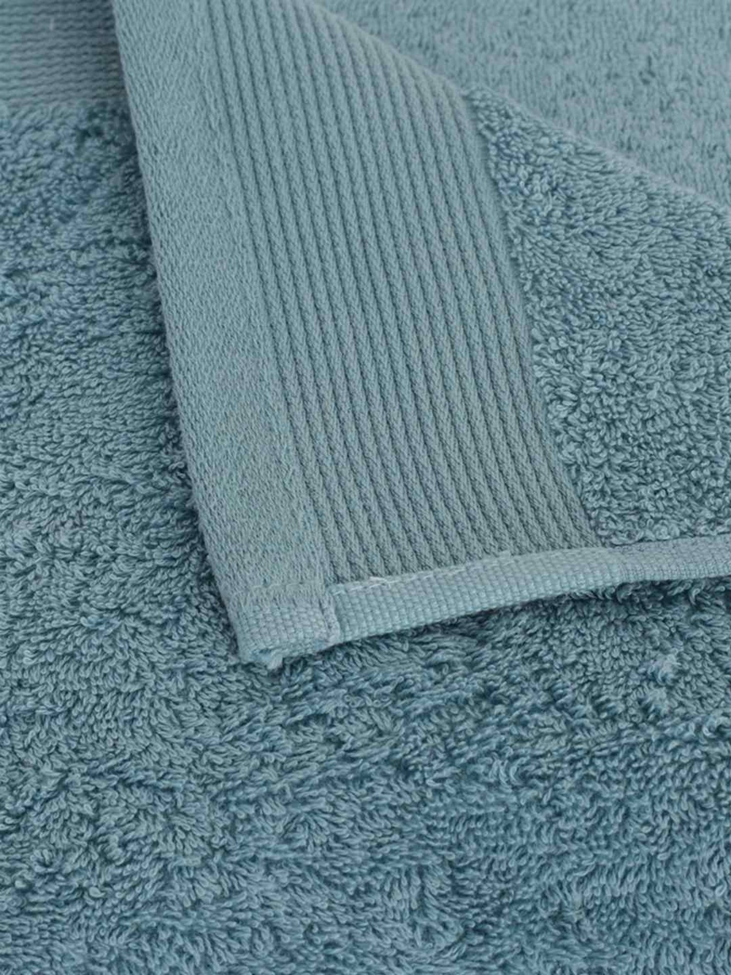 Maspar Blue Cotton 550 GSM Bath Linen Set