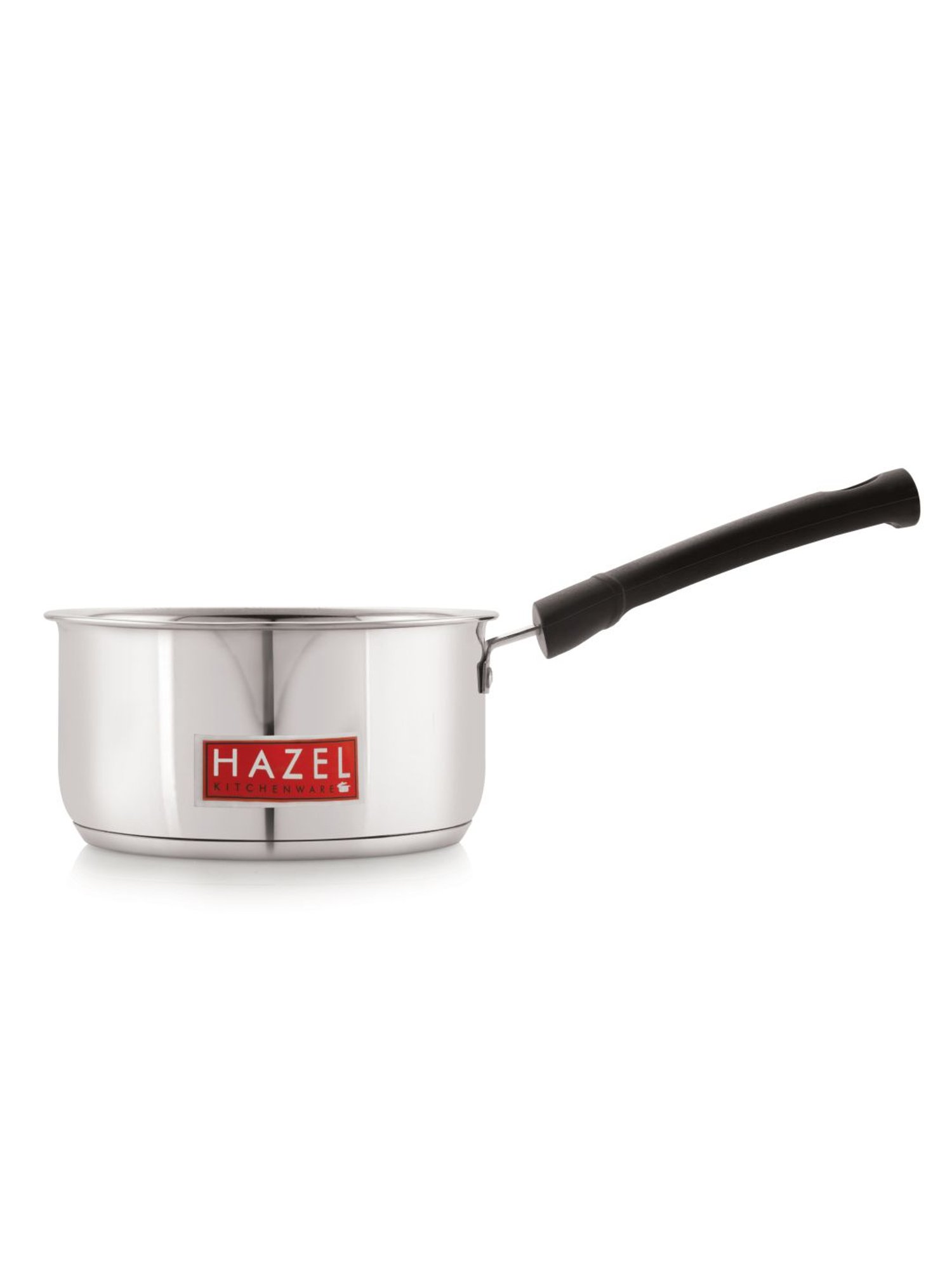HAZEL Silver Induction Base Stainless Steel Saucepan With Handle (1650 ml)