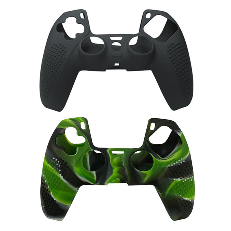 For PS5 Gamepad Silicone Protective Cover For SONY Playstation 5 Wireless Controller Protection Case With Non-slip Particles